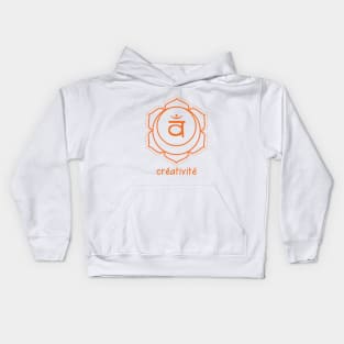 Chakra Sacré - Créativité Kids Hoodie